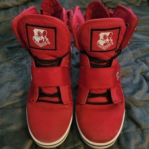 Vlado Atlas II High Top Shoes Red Size 6.5